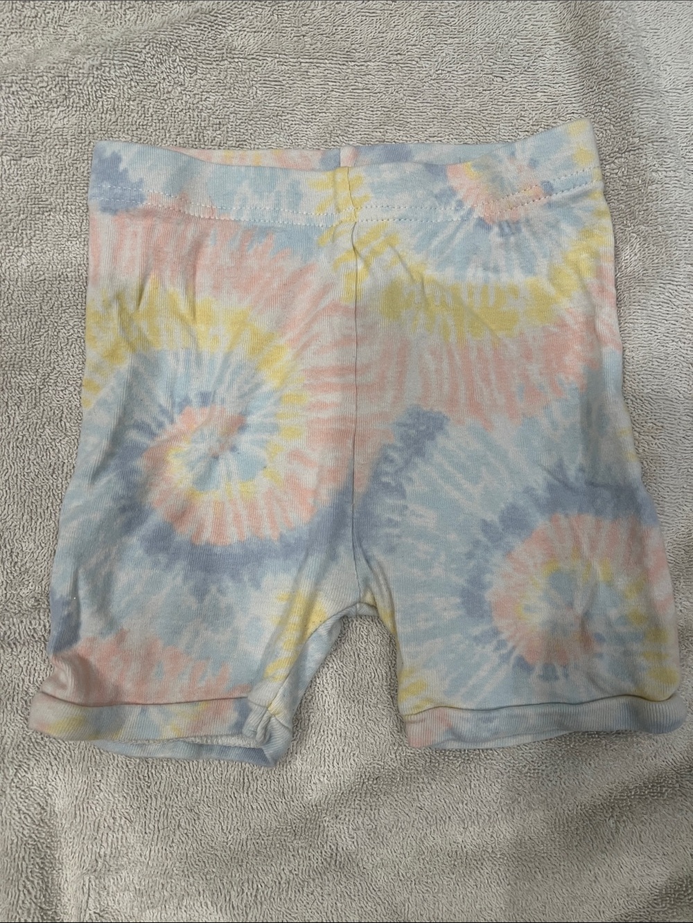Old Navy Pastel Tie-Dye Leggings Shorts - Blue, Pink, Yellow